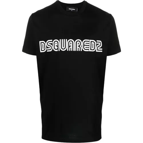 T-Shirts, male, , Size: M Logo T-Shirt - Dsquared2 - Modalova