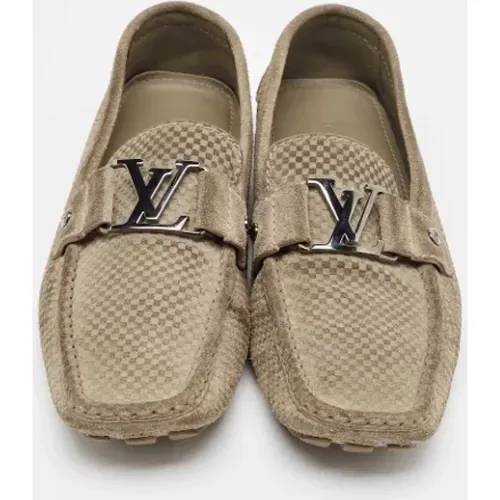 Pre-owned Suede flats , male, Sizes: 8 UK - Louis Vuitton Vintage - Modalova