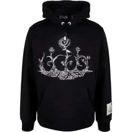 Roses Logo Hoodie , male, Sizes: XL - Gcds - Modalova