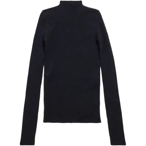 Knit Sweater Round Neck Long Sleeve , female, Sizes: M, S - Balenciaga - Modalova