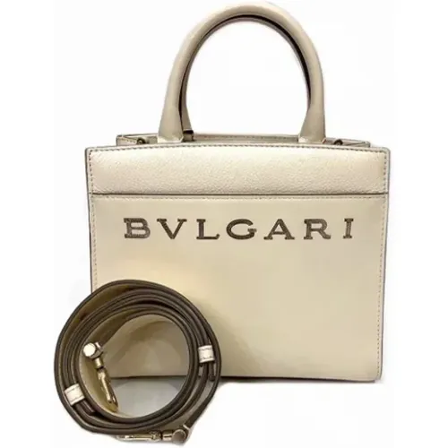 Pre-owned Handbags, female, , Size: ONE SIZE Pre-owned Leather handbags - Bvlgari Vintage - Modalova