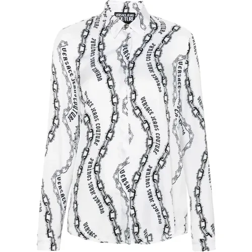 Weiße Bluse Eleganter Stil - Versace Jeans Couture - Modalova