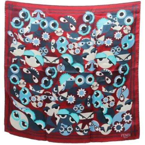 Pre-owned Silk scarves , female, Sizes: ONE SIZE - Fendi Vintage - Modalova