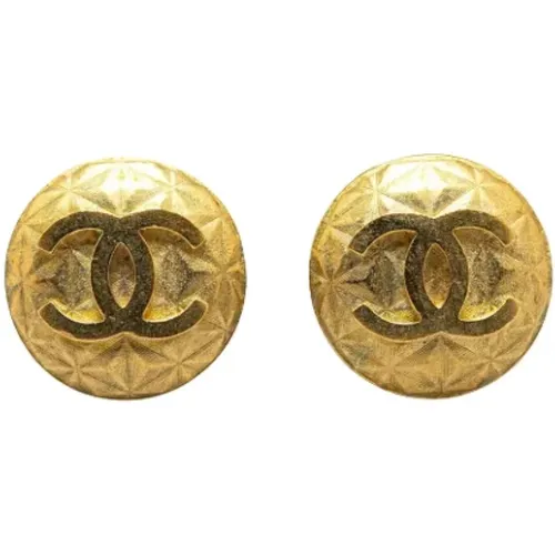 Pre-owned Jewellery, female, , Size: ONE SIZE Pre-owned Metal earrings - Chanel Vintage - Modalova