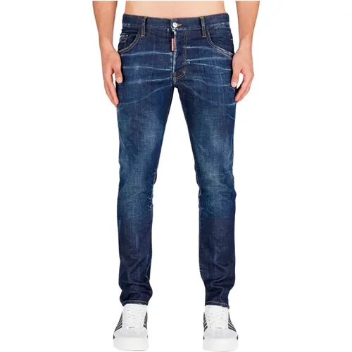 Skater Jeans - Mitteldunkle Waschung , Herren, Größe: 2XL - Dsquared2 - Modalova