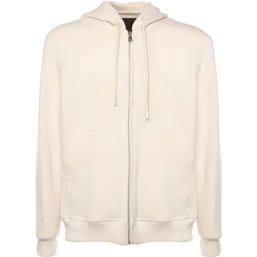 Zip-throughs, male, , Size: M Sweater with Zip Closure Hood - Giuliano Galiano - Modalova