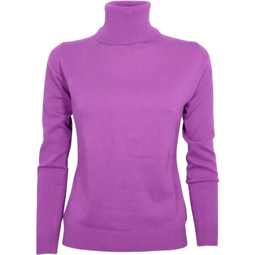 Slim Fit Rollkragenpullover , Damen, Größe: S - CASHMERE COMPANY - Modalova