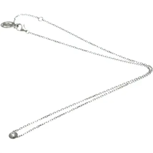 Pre-owned White Gold necklaces , female, Sizes: ONE SIZE - Cartier Vintage - Modalova