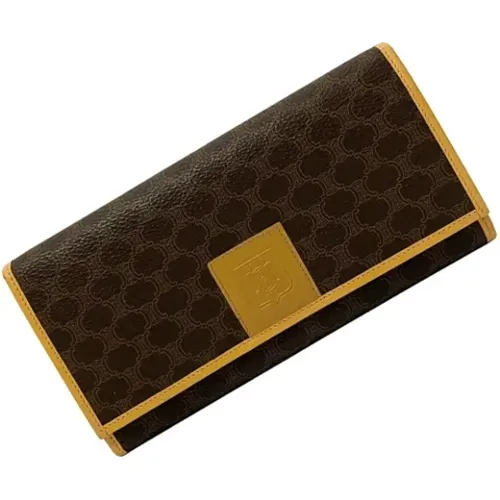 Gebrauchte braune beschichtete Leinwand Celine Brieftasche - Celine Vintage - Modalova