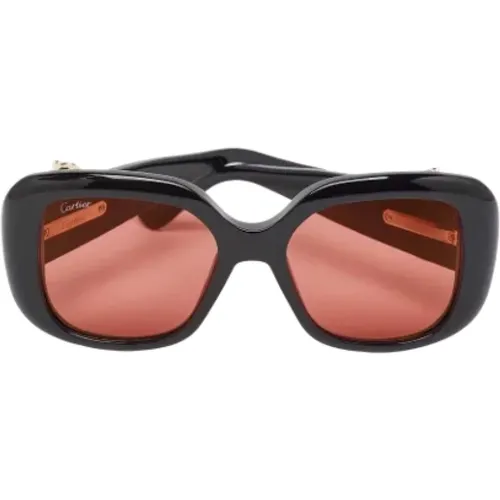 Pre-owned Accessories, female, , Size: ONE SIZE Pre-owned Acetate sunglasses - Cartier Vintage - Modalova