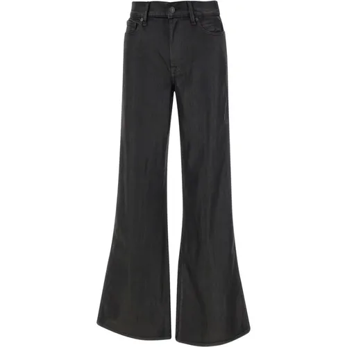 Schwarze Hose , Damen, Größe: W27 - 7 For All Mankind - Modalova