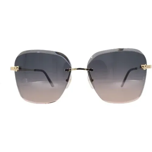 Pre-owned Metal sunglasses , female, Sizes: ONE SIZE - Cartier Vintage - Modalova