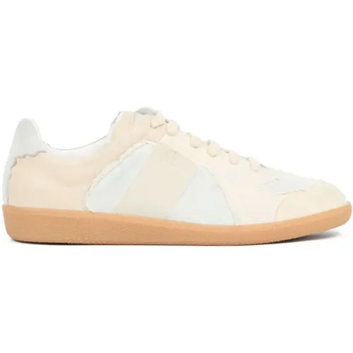 Sneakers, male, , Size: 7 US Low-Top Leather Sneakers - Maison Margiela - Modalova