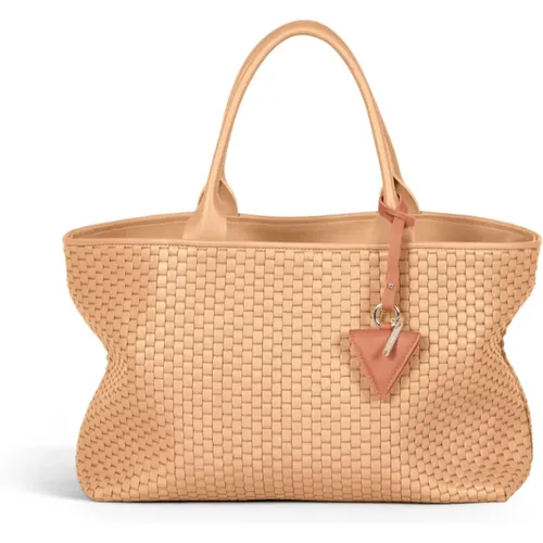 Elegant Leather Tote Bag , female, Sizes: ONE SIZE - Parise - Modalova