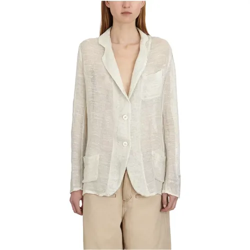 Cardigans, female, , Size: XS Laminated Reversible Jacket - Avant Toi - Modalova