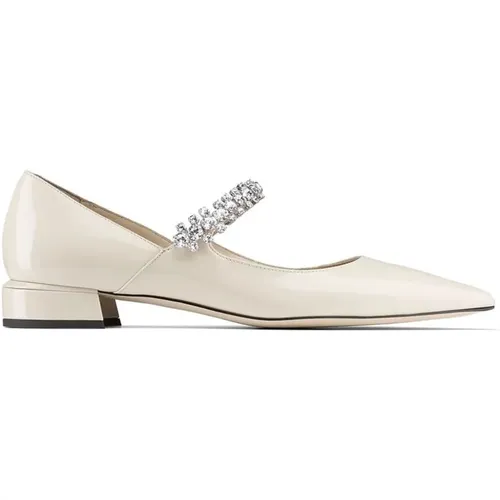 Crystal Embellished Leather Shoes , female, Sizes: 3 UK, 5 UK, 6 UK, 6 1/2 UK, 5 1/2 UK, 7 UK, 4 UK - Jimmy Choo - Modalova