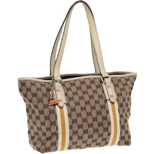 Pre-owned Tote Bags, female, , Size: ONE SIZE Pre-owned Canvas totes - Gucci Vintage - Modalova