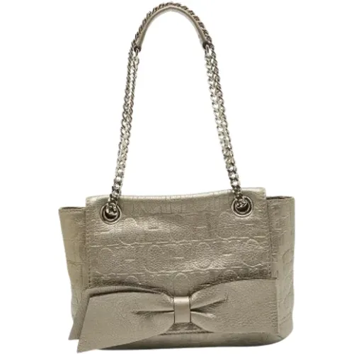 Pre-owned Leather shoulder-bags , female, Sizes: ONE SIZE - Carolina Herrera Pre-owned - Modalova