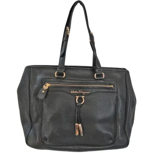 Pre-owned Leather shoulder-bags , female, Sizes: ONE SIZE - Salvatore Ferragamo Pre-owned - Modalova