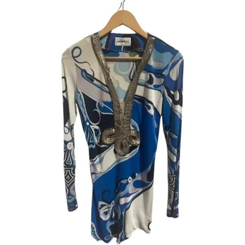 Pre-owned Viscose dresses , female, Sizes: L - Emilio Pucci Pre-owned - Modalova