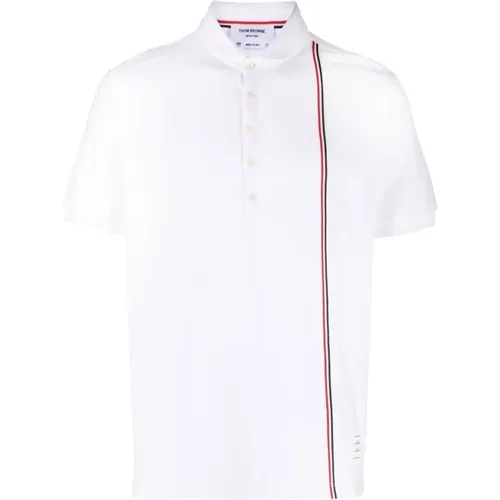 Polo Shirts, male, , Size: S RWB Stripe Polo Shirt - Thom Browne - Modalova