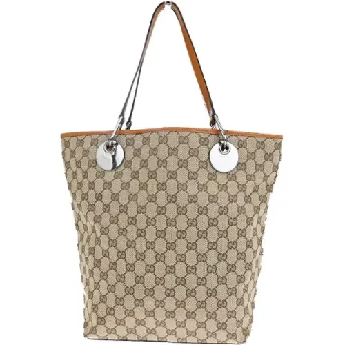 Pre-owned Tote Bags, female, , Size: ONE SIZE Pre-owned Canvas gucci-bags - Gucci Vintage - Modalova