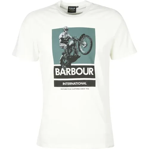 T-Shirts, male, , Size: L Archie Graphic-Print T-Shirt - Barbour - Modalova