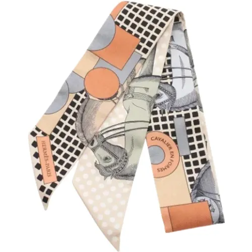 Pre-owned Scarves, female, , Size: ONE SIZE Pre-owned Silk scarves - Hermès Vintage - Modalova