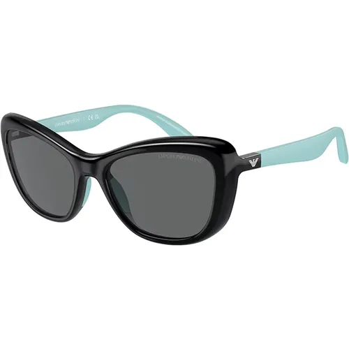 Stilvolle Sonnenbrille mit dunkelgrauen Gläsern - Emporio Armani - Modalova