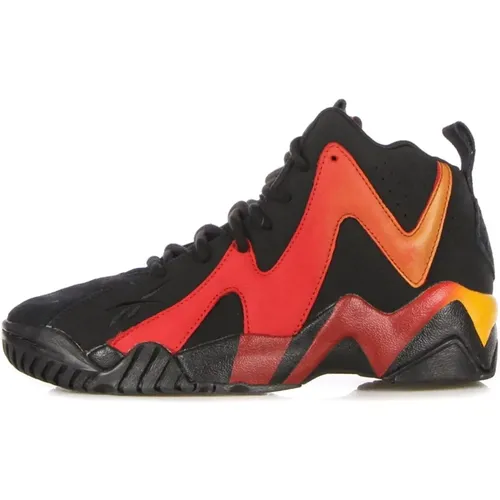 Sneakers, male, , Size: 5 1/2 US Kamikaze II Black/Red/Gold Sneakers - Reebok - Modalova