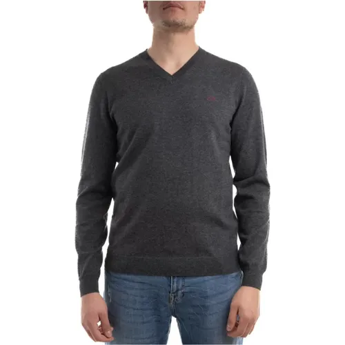 Solid Neck Sweater , male, Sizes: M - Sun68 - Modalova