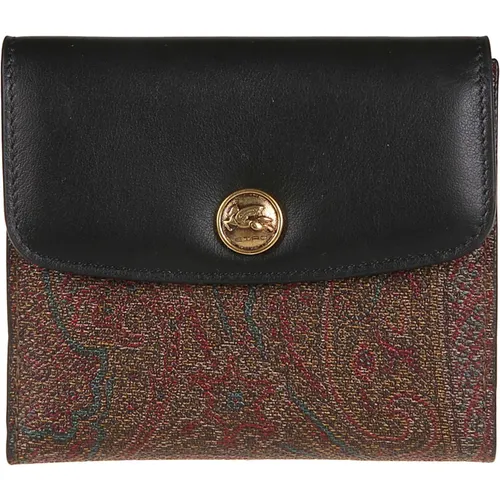 Wallets & Cardholders, female, , Size: ONE SIZE Nero Small Wallet - ETRO - Modalova