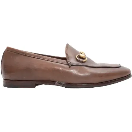 Pre-owned Flats, female, , Size: 5 US Pre-owned Leather flats - Gucci Vintage - Modalova