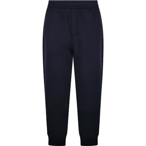 Sweatpants, male, , Size: M Navy Jogging Pants for Men - Emporio Armani - Modalova