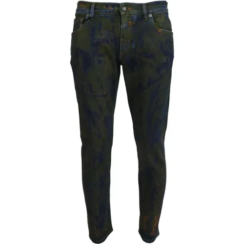 Chic Slim-Fit Denim Jeans , male, Sizes: S, XL, 2XL, XS - Dolce & Gabbana - Modalova