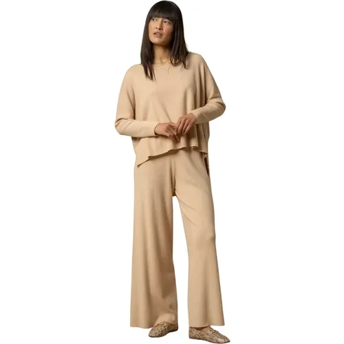 Wide Trousers, female, , Size: M Casual sweater and trouser combo - Kocca - Modalova