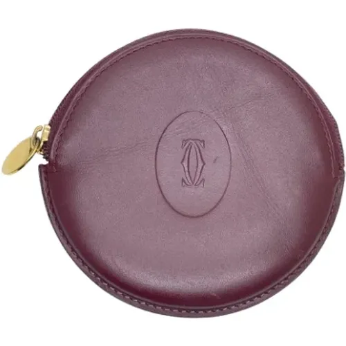 Pre-owned Wallets, female, , Size: ONE SIZE Pre-owned Leather wallets - Cartier Vintage - Modalova