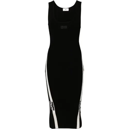 Schickes Logo-Kleid , Damen, Größe: XS - Elisabetta Franchi - Modalova