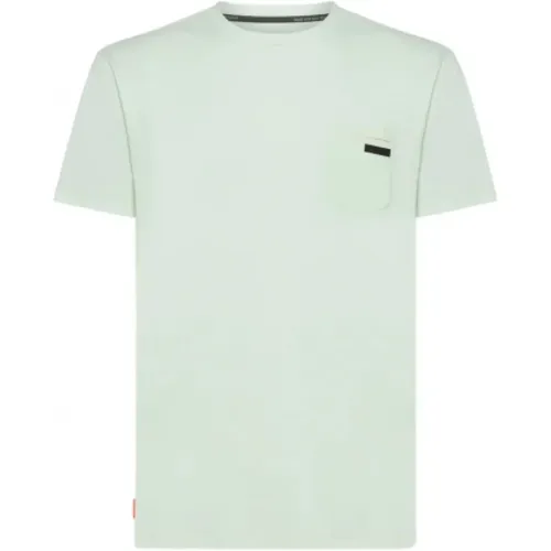 Monochromes T-Shirt mit SURFLEX®-Tasche , Herren, Größe: S - RRD - Modalova