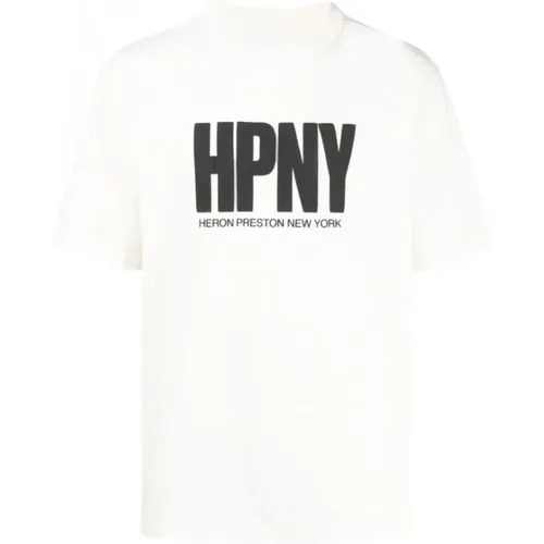 Logo Print Cotton T-Shirt , male, Sizes: 2XL, S, M, XL, L - Heron Preston - Modalova