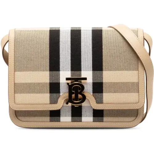 Pre-owned Cross Body Bags, female, , Size: ONE SIZE Pre-owned Leather shoulder-bags - Burberry Vintage - Modalova