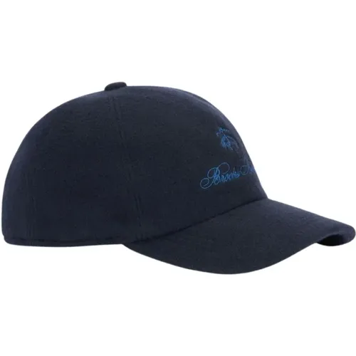 Woll- und Kaschmir-Logo-Baseballkappe , unisex, Größe: ONE Size - Brooks Brothers - Modalova