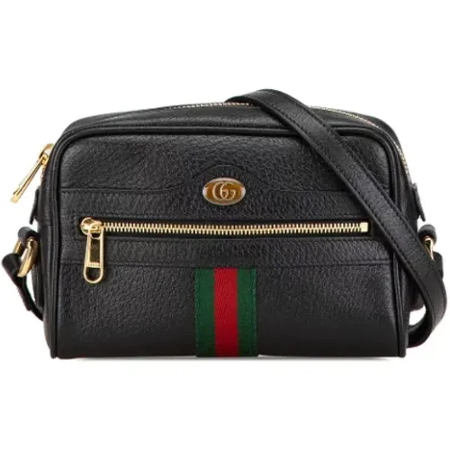 Pre-owned Cross Body Bags, female, , Size: ONE SIZE Pre-owned Leather crossbody-bags - Gucci Vintage - Modalova