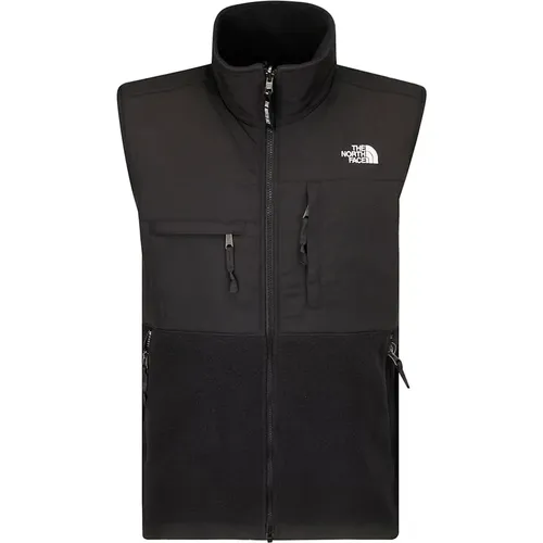 Vests, male, , Size: S Embroidered Logo Zip Vest - The North Face - Modalova