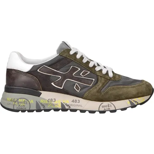 Mix Material Sneakers with Colorful Details , male, Sizes: 10 UK - Premiata - Modalova
