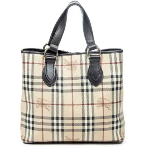 Pre-owned Tote Bags, female, , Size: ONE SIZE Pre-owned Coated canvas handbags - Burberry Vintage - Modalova