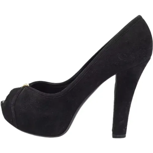 Pre-owned Pumps, female, , Size: 5 1/2 US Pre-owned Suede heels - Louis Vuitton Vintage - Modalova