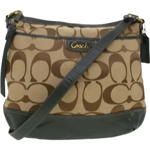 Pre-owned Cross Body Bags, female, , Size: ONE SIZE Pre-owned Canvas shoulder-bags - Coach Pre-owned - Modalova