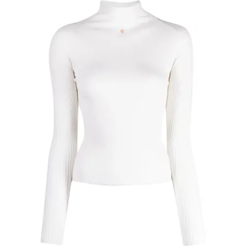 Luxurious Ribbed Turtleneck , female, Sizes: S - Bally - Modalova