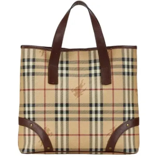 Pre-owned Tote Bags, female, , Size: ONE SIZE Pre-owned Leather handbags - Burberry Vintage - Modalova